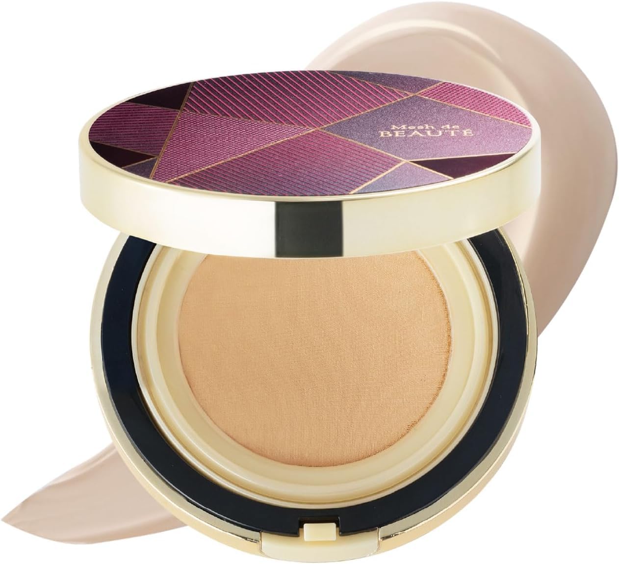 【全国送料無料】 【進化系ファンデーション】エバーライフ 美皇潤パーフェクト メッシュドボーテ ハイカバー クッションコンパクト 本品 1個 ライトベージュ(明るめの色味) 約1ヶ月分 ファンデーショ