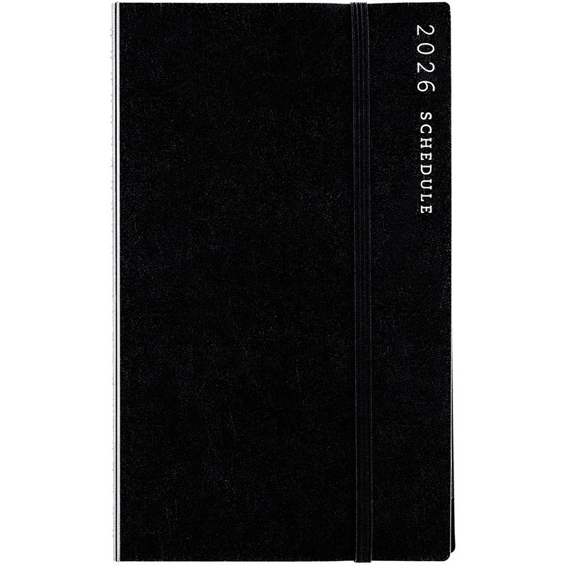 （まとめ買い）高橋書店 2026年 手帳 No.90 リングダイアリー スリム A5変型判 週間レフト式＆月間ブロック式 黒 [x3]
