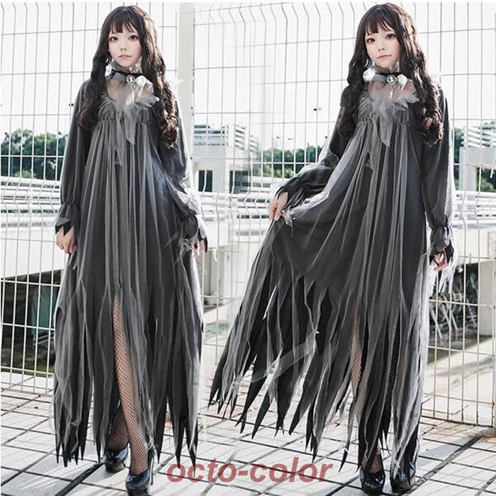 【万聖節セール】衣装 ゾンビ 花嫁 レディース 幽霊花嫁 魔女 コスプレ 仮装 吸血鬼 幽霊 魔女 悪魔 鬼 ヴァ