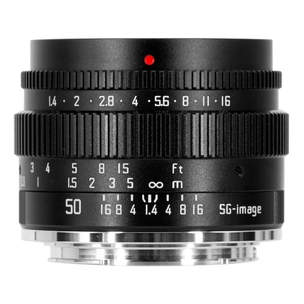 SG-image SG 50mm F1.4 X C ブラック 中望遠レンズ(富士フイルムXマウント)