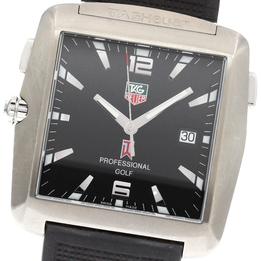 タグホイヤー TAG HEUER WAE1110 プロフェッショナル ゴルフ タイガーウッズ クォーツ メンズ _864259【中古】