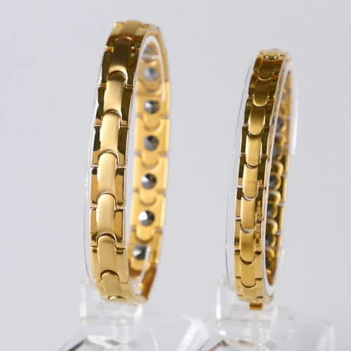 高純度99.9％ 最高級品質 ゲルマニウム ブレスレット メンズ レディース ジュエリー 男性 おしゃれ プレゼント ギフト クリスマス ケース付き ゴールド