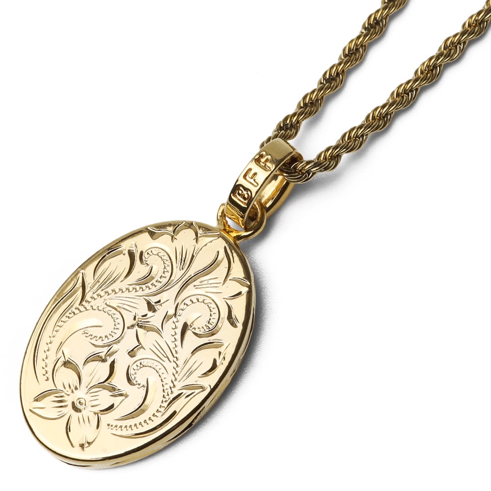 BFF ハワイアンオーバルネックレス [bffn011-g]