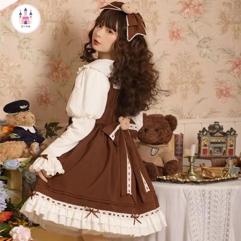 ロリータスカートオリジナルかわいいレトロjskスカートロリータロリータプリンセス洋装