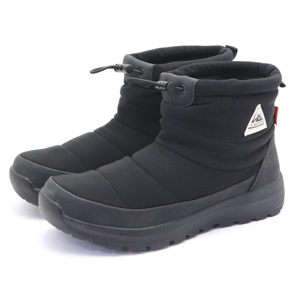 [クリフメイヤー] 防水 防滑 防寒 スノー ブーツ (ドローコード) メンズ 27 ブラック
