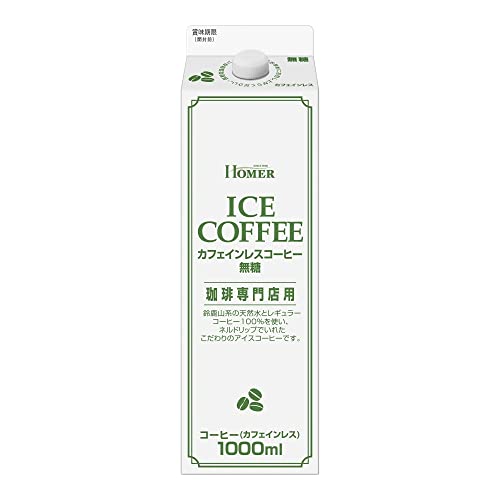 UCC ホーマー カフェインレスコーヒー 無糖 1000ml12本