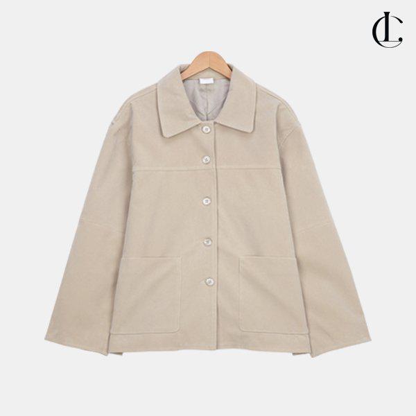 女性 春 秋 アウター スエード シャツ チョア オーバーサイズ ボックス ジャケット LBAU002