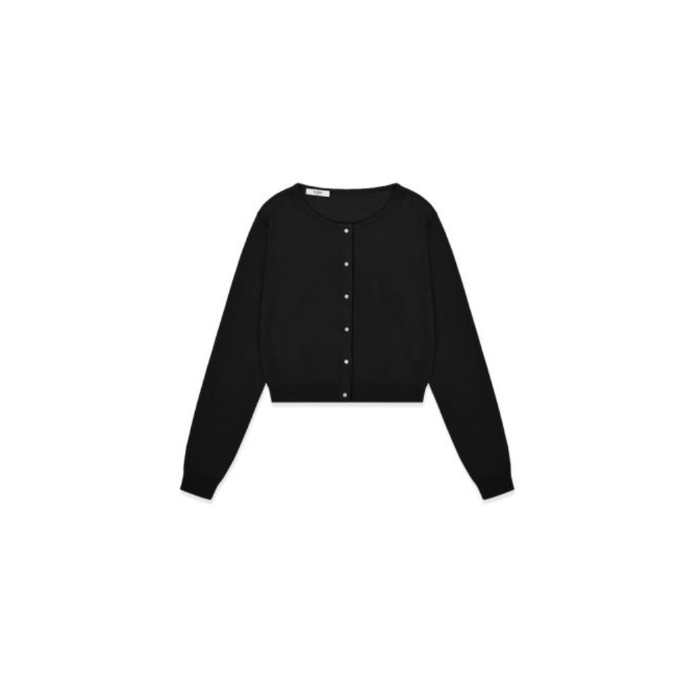 GLOWNY G CLASSIC STANDARD FIT CARDIGAN BLACK GY24CLACD00
