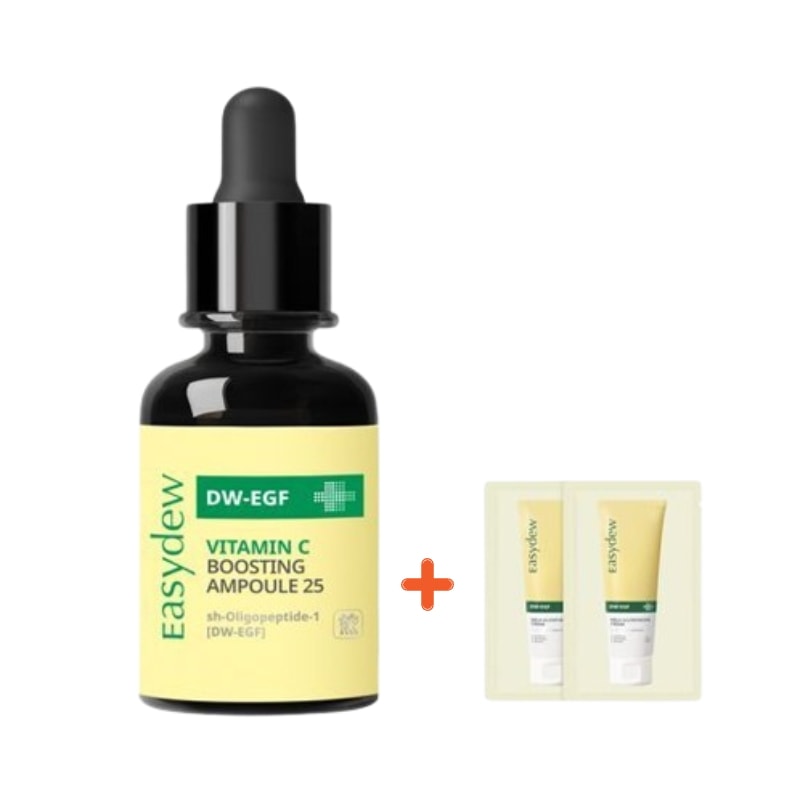 [新作](+シミクリーム 2枚贈呈)DW-EGF ビタミンC ブースティング アンプル25 13g 企画セット