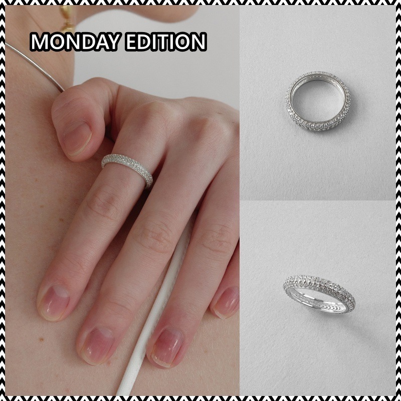 MONDAY EDITION Pave Cubic Dome Ring