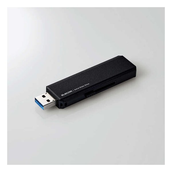 外付けSSD スライド式 Type-C＆Type-A両対応 250GB ブラック ESD-EWA0250GBK