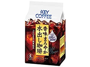 キーコーヒー 香味まろやか水出し珈琲 4バッグ 4個 レギュラー(ドリップ)