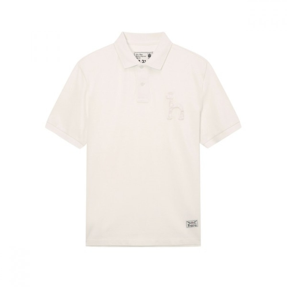 [ヘッジス] 25SS オフホワイトビッグパピーショートスリーブピケ T シャツ HZTS5B002OW