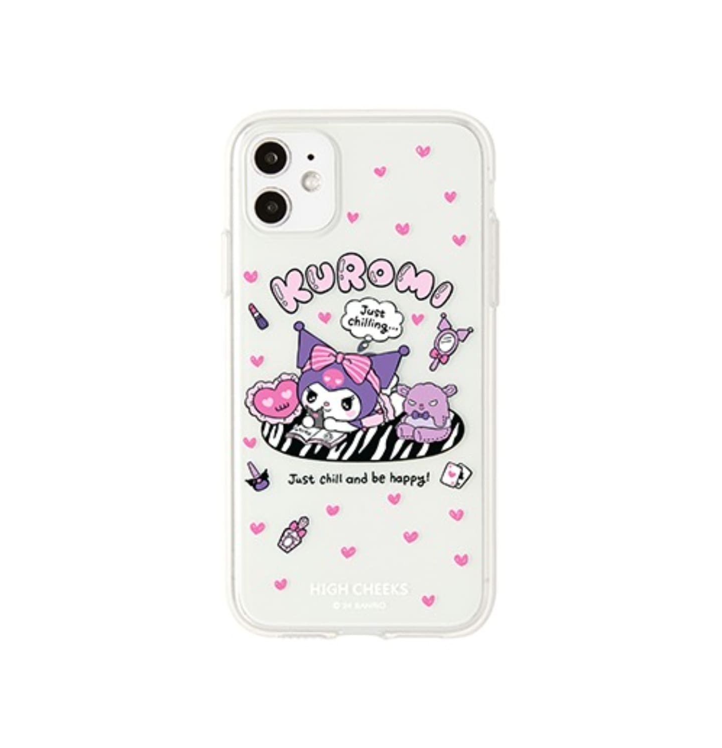 HIGH CHEEKS Zebra Kuromi Clear iPhoneケース