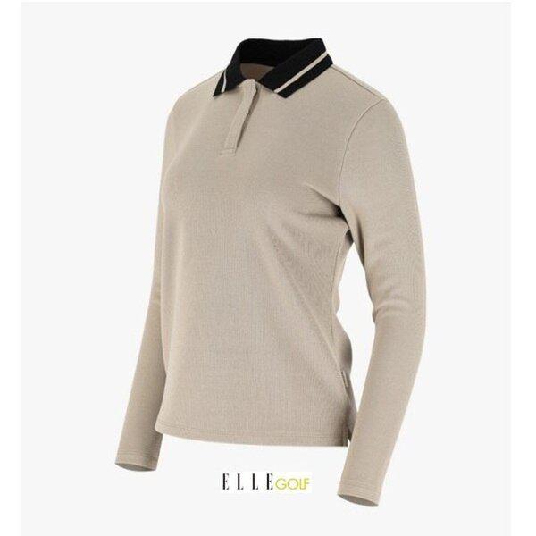 23 女性冬 袖ポイント 長袖Tシャツ 6J85201-200_BP