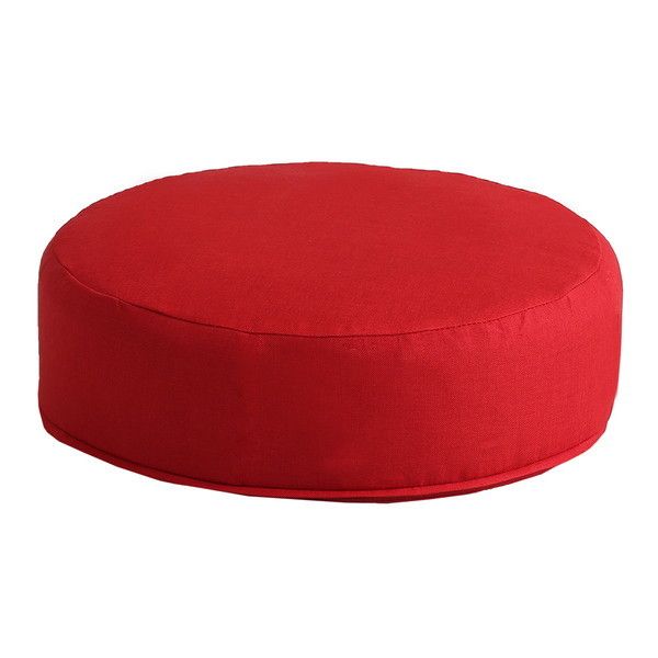 SH-07-JURD しっとり沈むカバーリング低反発クッション 洗濯可能なクッションカバー 丸型 joue-ジュー- 単品 レッド メーカー直送