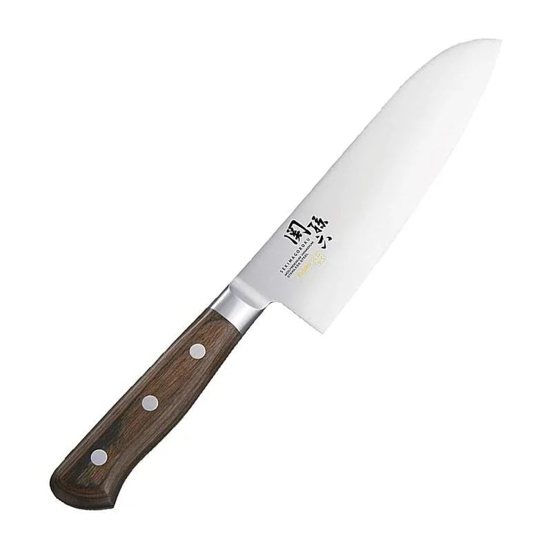 貝印 KAI 関孫六 包丁 くじゃく 三徳 165mm 日本製 AB5446 高級感 台所用品 キッチン 両利き 堅牢性 水に強い 特殊加工 ゆうパック発送(60cm)/4901601218855