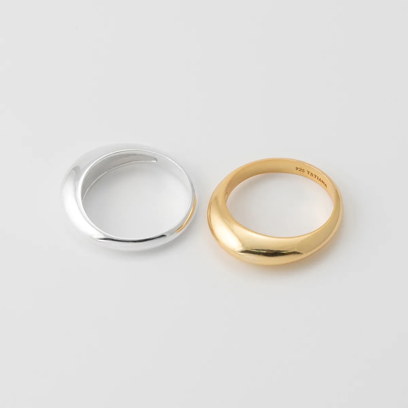 (シルバー925) ボールド シャイン ミニマル リング 指輪／Shine Minimal Ring