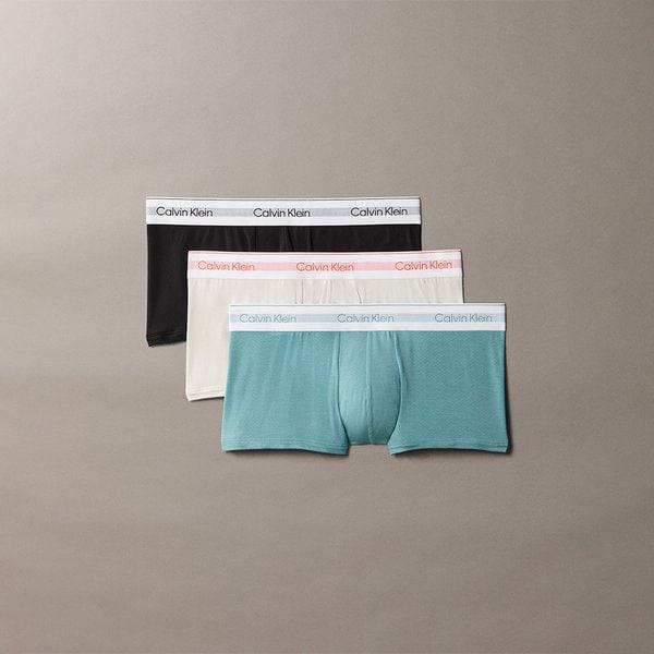 CK男性アイコンモーダルメッシュローライズトランクス3枚セット（NB3956-09P）