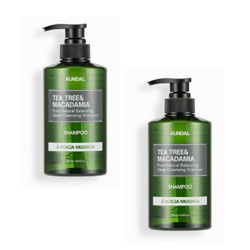 クンダルディープクレンジング脂性シャンプーアカシアモリンガ500ml x 2つの香りのよい開いた頭皮ヘアケア