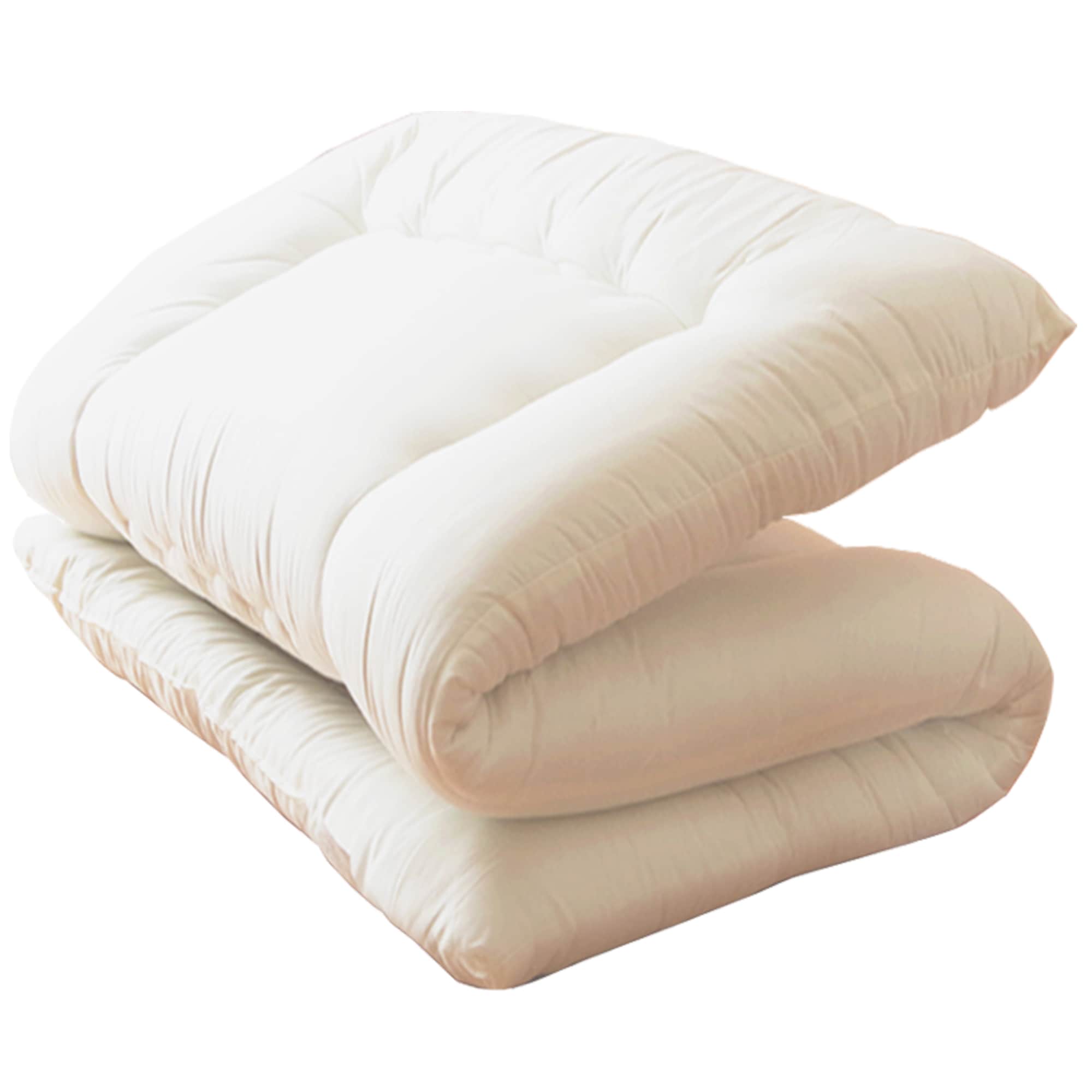 極厚 敷布団 セミダブル 日本製 三層式 固綿入 増量 ボリュームアップ！NANOプラチナ OPTION 枕 テイジン 帝人 アクフィット マイティートップ ＋ ポリティ 防ダニ 5,459円