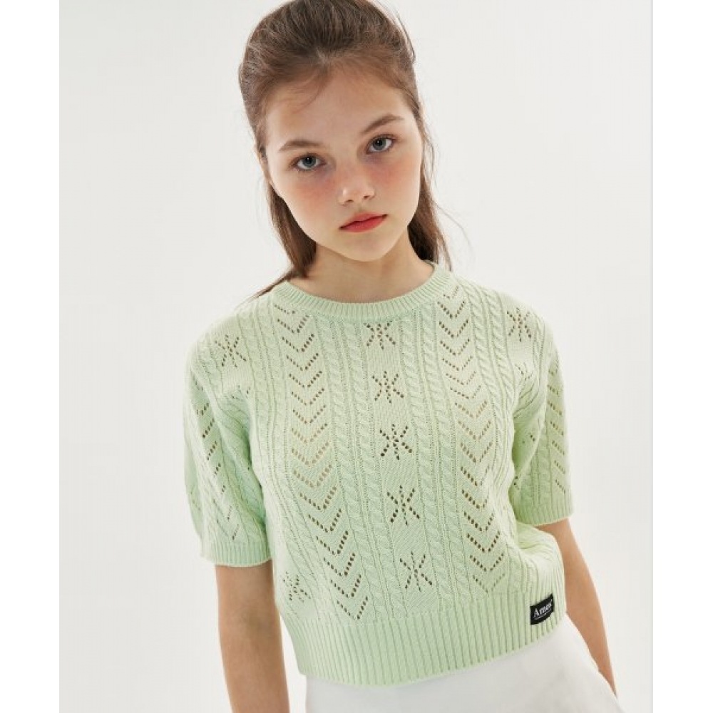 ゲームズ-ワールドワイドパンチングクロップニット_LG (21HSTP08)