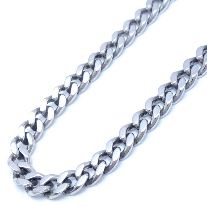 喜平ネックレス Pt850プラチナ 2面 シングル 51cm 30.5g/75822【中古】