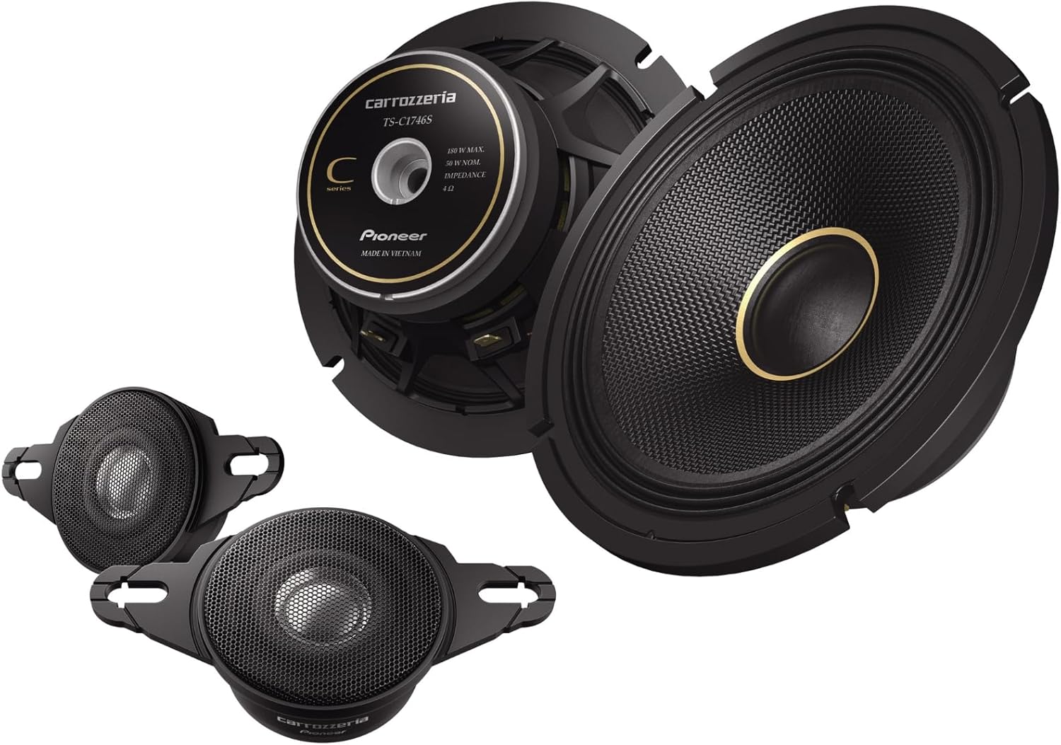 Pioneer スピーカー TS-C1746S 17cm カスタムフィットスピーカー セパレート 2ウェイ ハイレゾ対応 カロッツェリア