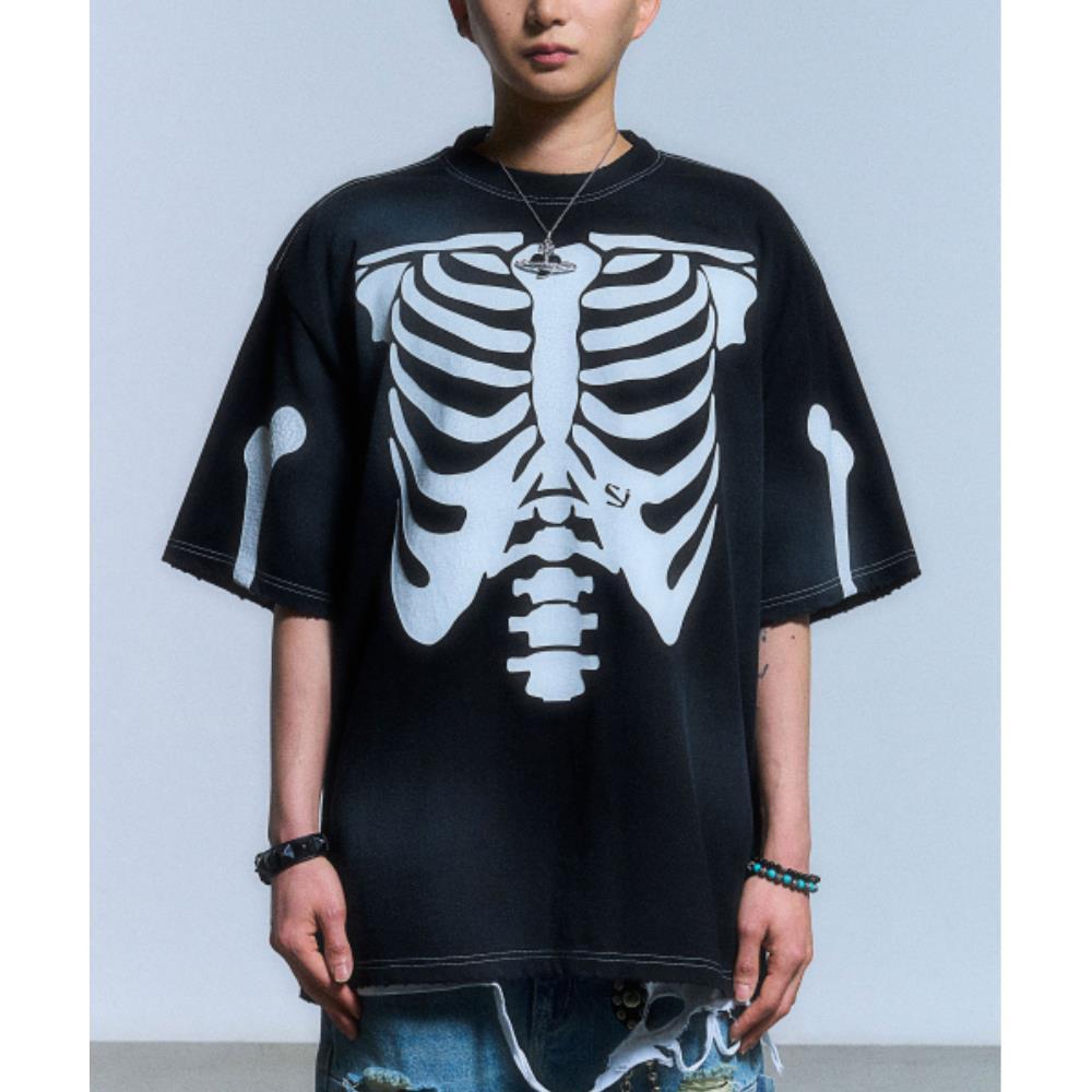 SCHISM INDUCING RIB CAGE T SHIRTBLACK SB4TS15BK