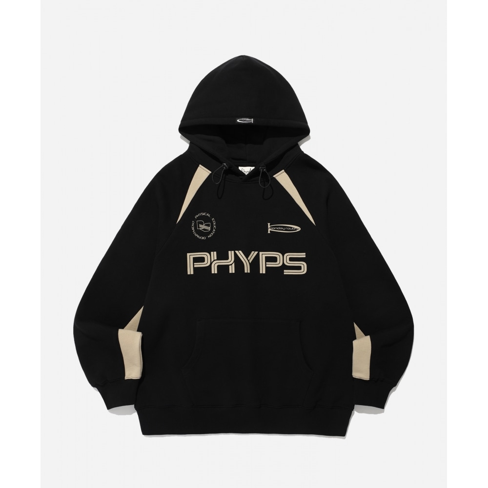 体育部 PHYPS カラーブロックパーカーブラック 6,974円