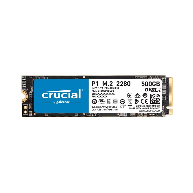 SSD P1シリーズ 500GB 3D NAND NVMe PCIe M.2 5年保証