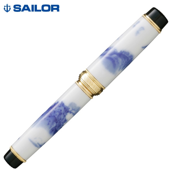 セーラー万年筆 有田焼ボールペン 染山水(香蘭社製)16-1081-601