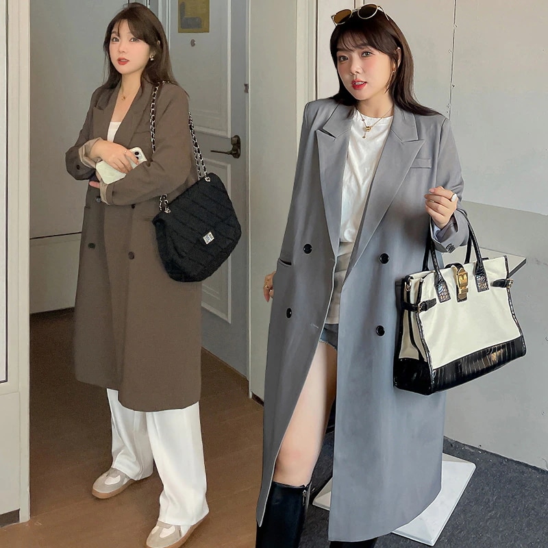 【ぽちゃまに】 春秋 ロングコ今週の割引は 25% オフですート トレンチコート 大きいサイズ 体型カバー レディース アウター ウインドブレーカー メガ割