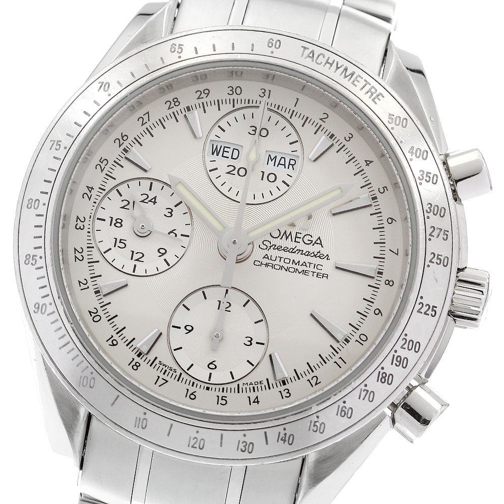 オメガ OMEGA 3221.30 スピードマスター トリプルカレンダー クロノグラフ 自動巻き メンズ 保証書付き_901138【中古】 181,150円