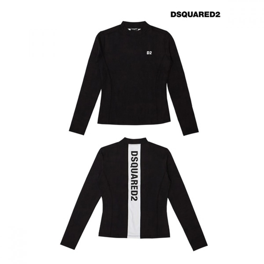 [Dissquared 2] レディースバックラインエアースリムロングスリーブTシャツブラック 9,710円