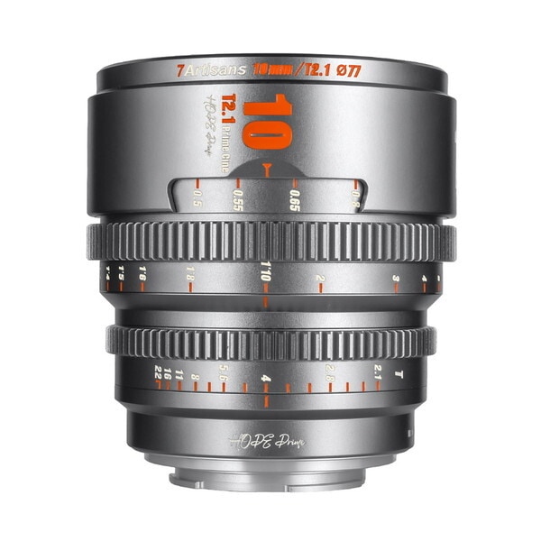 7A-HP10T21-X-T チタングレー HOPE Prime 単焦点レンズ (富士フイルムXマウント)