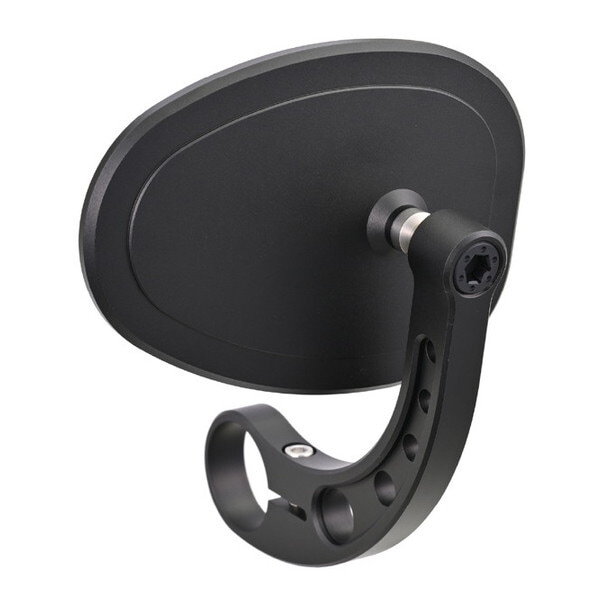 D48092 ハイビジミラー バーエンドミラー スリムタイプ MIKAZUKI オーバル ブラック 左右共通 片側1本 7,465円