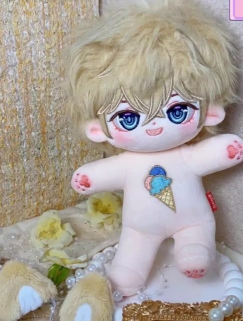 20cm 無属性ぬいぐるみ　コットン ドール　棉花娃娃 本体　人形　スケルトン有 出生証明書 耳 5,369円