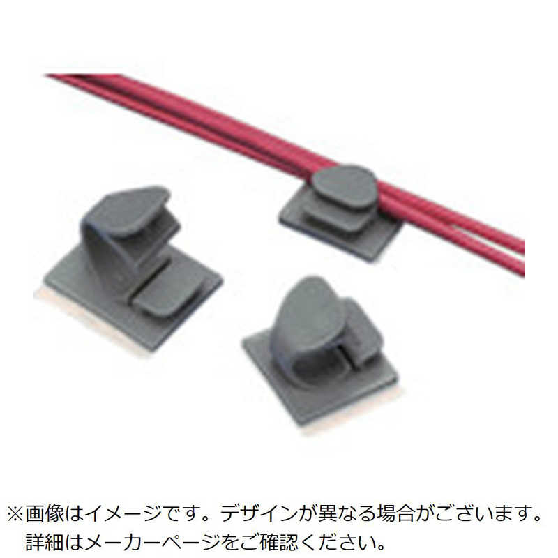 パンドウイット　パンドウイットコｰドクリップ粘着テｰプ付きテレホングレｰ(100個入) 　LWC38AC14