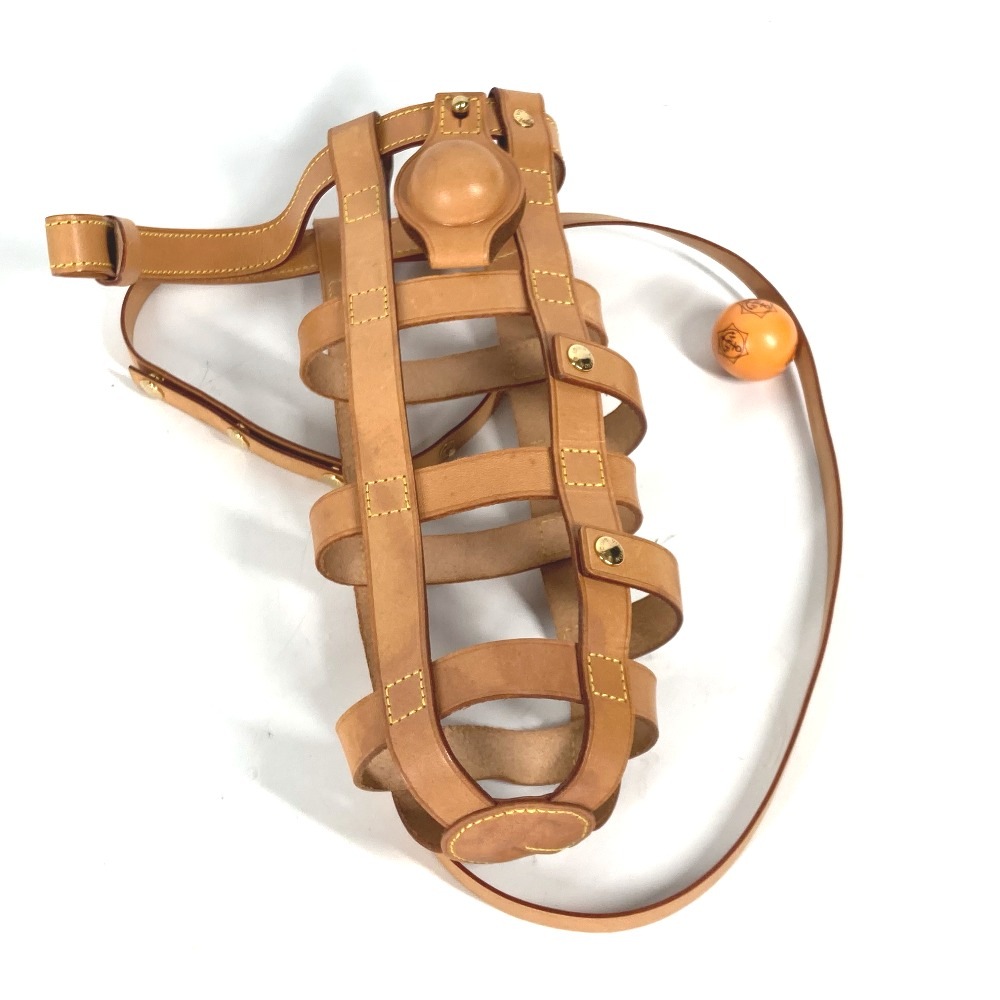 ボトルホルダー M99078 ヴーヴクリコ コラボ ペタンクボールケース Veuve Clicquot ボール付き ショルダーバッグ カバン ヌメ革 ブラウン