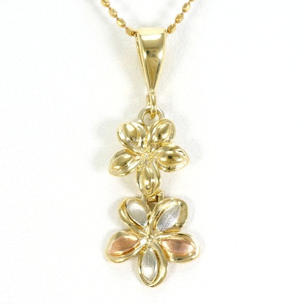 K10 10金 YG イエローゴールドWGPG ネックレス 約39cm ジュエリー 中古 14,108円