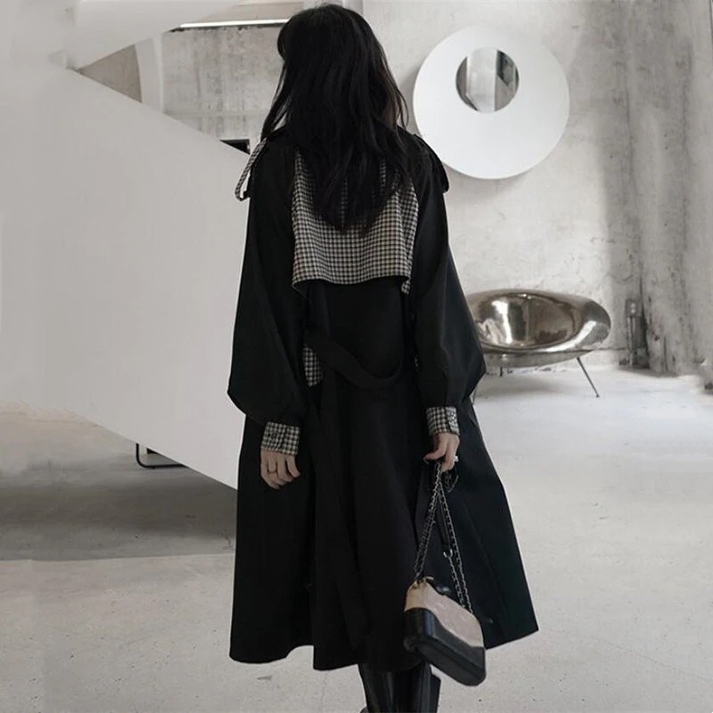 春服トレンチコートレディーススプリングコートロング丈チェスター秋春コート体型カバー 9,266円