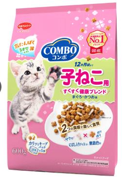 【6個セット】日本ペットフード　コンボ キャット 子ねこ用 にぼし入りチップ添え600g