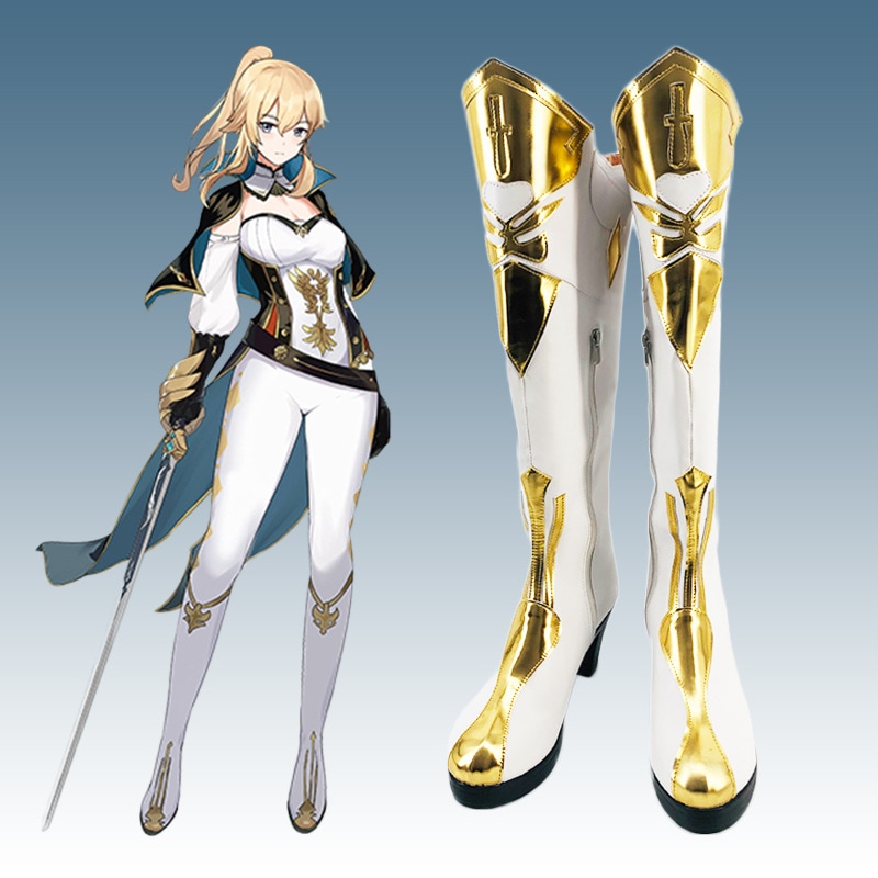 原神 ゼファー騎士団長 秦 Cos 靴 コスプレ靴 コミック展示会 2d