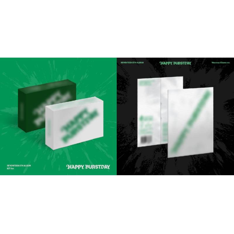 [3種セット] (KiT Ver. 2種+Weverse 1種) SEVENTEEN 正規5集アルバム HAPPY BURSTDAY 韓国チャート反映