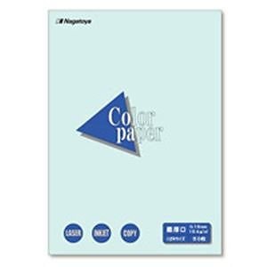 (業務用20セット)Nagatoya カラーペーパー/コピー用紙 はがき/最厚口 50枚 両面印刷対応 水
