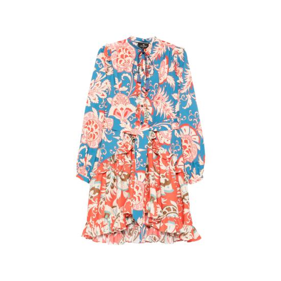 ETRO Women Dresses 99SAEI3 WRHA0629 X0882 BLUE ORANGE