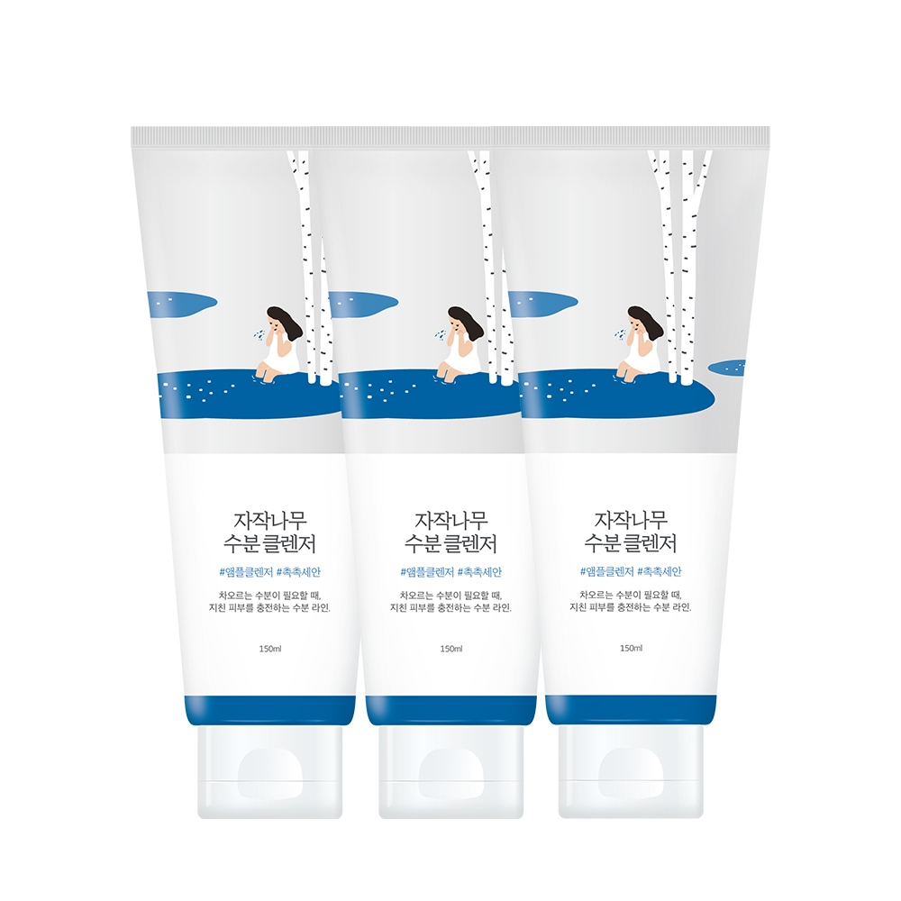 ラウンドラップ シラカバ 水分クレンザー 150ml 3本セット(+自作マスク1枚) 5,470円