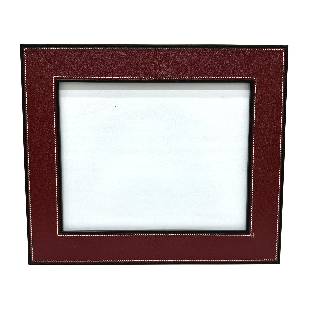 フォトフレーム プレイヤード GM 写真立て インテリア レザー ボルドー系