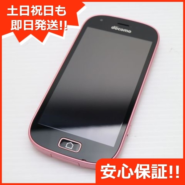 新品同様 F-03K らくらくスマートフォン me ピンク スマホ DoCoMo 富士通 52